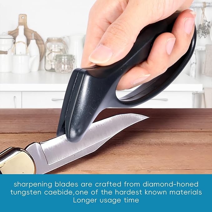 2pc Black Knife Sharpener - Image 4
