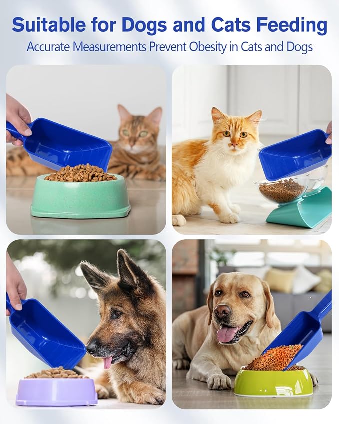 2 Cup Dog Food Scoop, Plastic Pet Food Scoop - Image 8