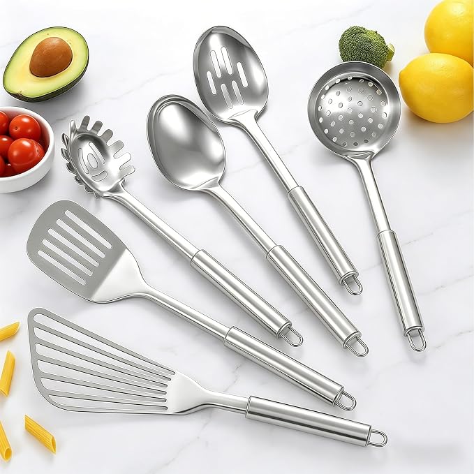 Stainless Steel Kitchen Utensils Set - Image 6