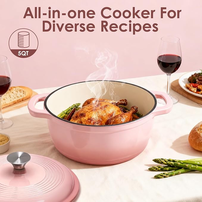 Cast Iron Dutch Oven Pot With Lid - Image 5