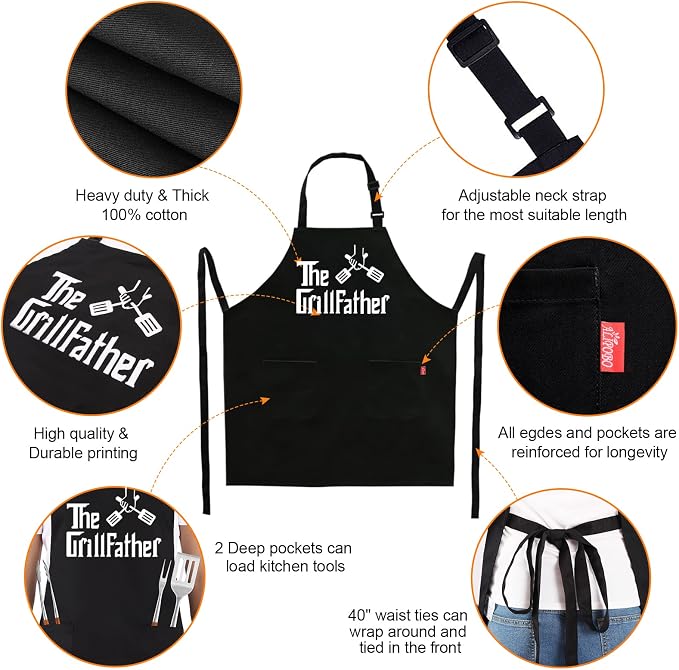 Grill Aprons for Men Dad - Image 2