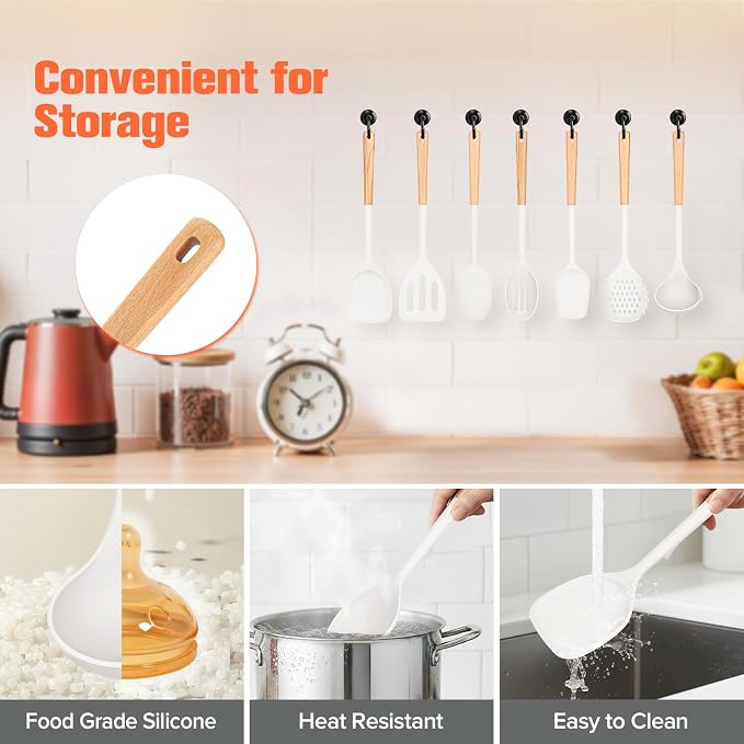 Silicone Cooking Utensils Set of 10 - Image 5