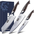 HOSHANHO 3 Pieces Knife Set, Professional Japanese High Carbon Stainless Steel by HOSHANHO