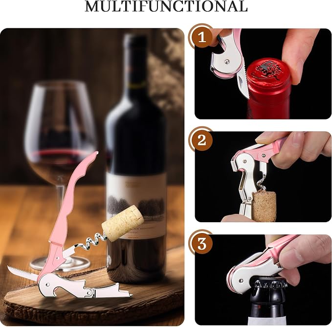 HYZ 2-Pack Wine Opener Waiter Corkscrew, Professional Wine Key - Image 5