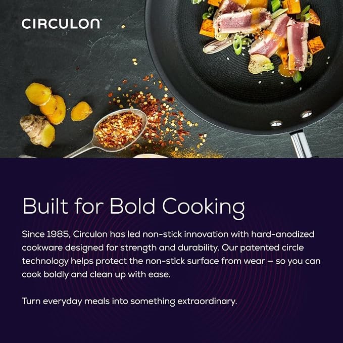 Circulon Symmetry Hard Anodized Nonstick Induction Frying Pan Twin Pack - Image 11