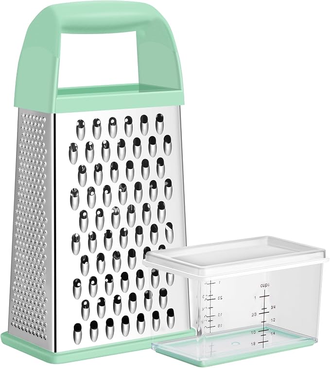 Urbanstrive Cheese Grater With Container, Professional Cheese Grater with Handle by Urbanstrive