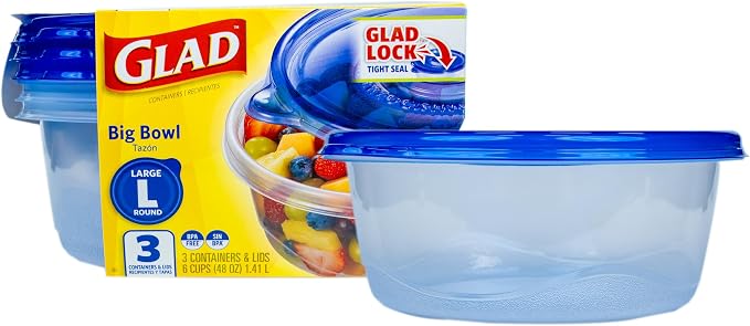 Glad GladWare Big Bowl Food Storage Containers by GladTrashFoodStorage