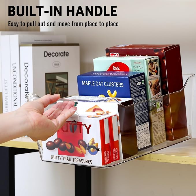 12 PACK Multi-Use Clear Plastic Storage Bins - Image 6