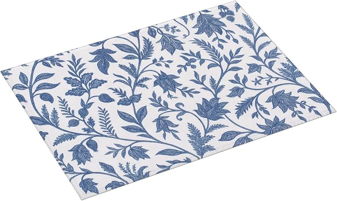Blue Floral Print Dish Drying Mats - Image 2
