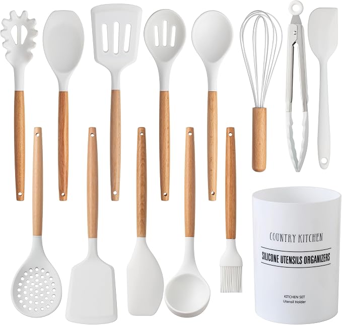 Country Kitchen Non Stick Silicone Utensil Set by CountryKitchen