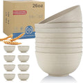 Wrova Wheat Straw Bowl Sets, Microwave and Dishwasher Safe Bowls, Kitchen Bowl by WROVA