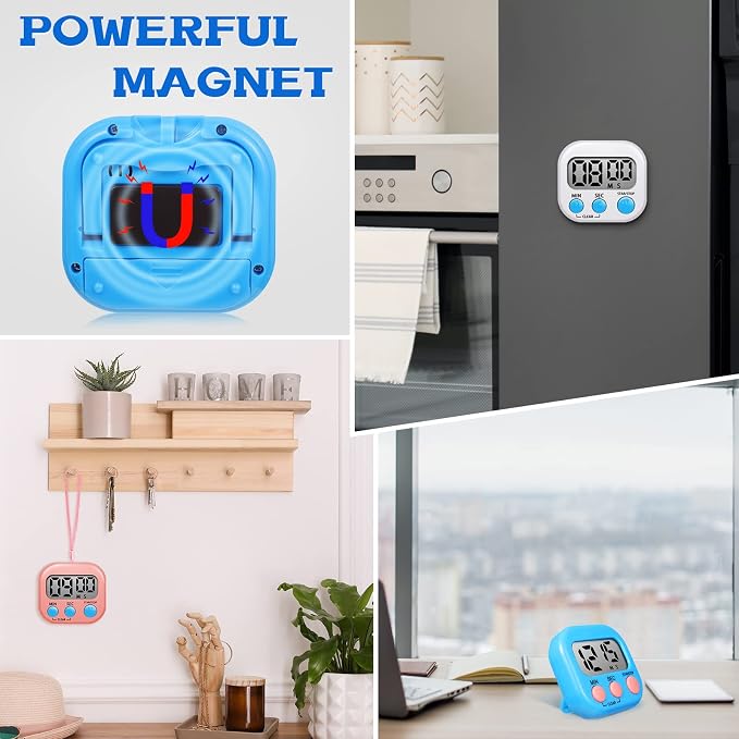 Flutesan 6 Pack Digital Kitchen Timer First Day of School Back to School - Image 3