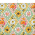 Daisy Flowers Dish Drying Mat 16x18 Inch, Microfiber Absorbent Fast Dry Mat by Unknown