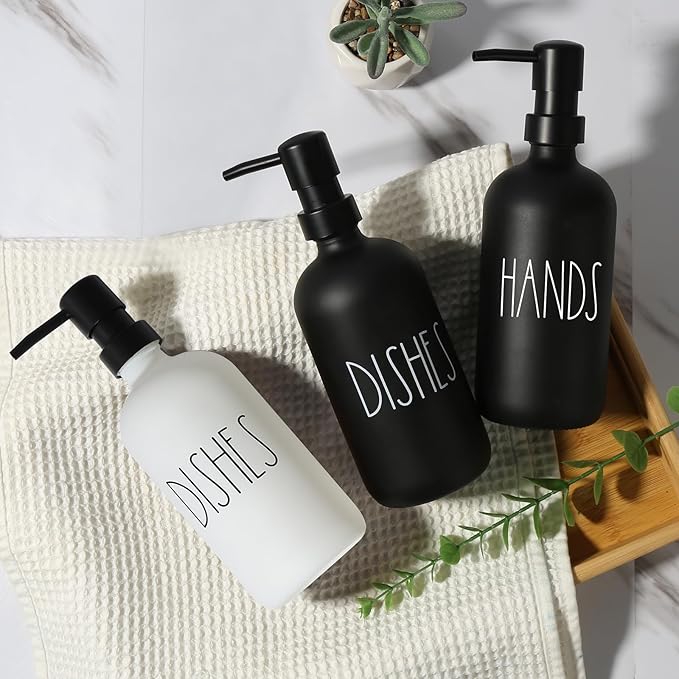VIMERPA Dish Soap Dispenser, Matte Black Soap Dispenser - Image 7