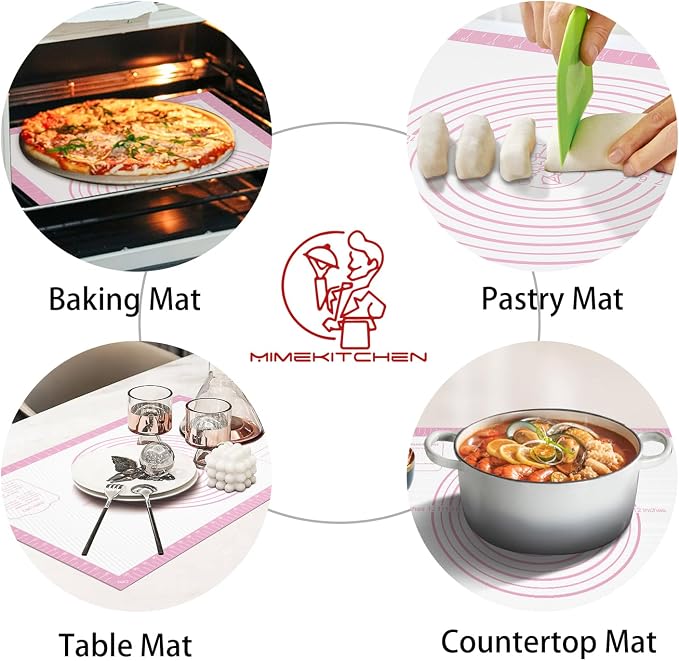 Non-stick Silicone Pastry Mat, Extra Large Baking Mat - Image 3