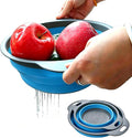 2 Pack Collapsible Silicone Colander by WHZHAOCAI