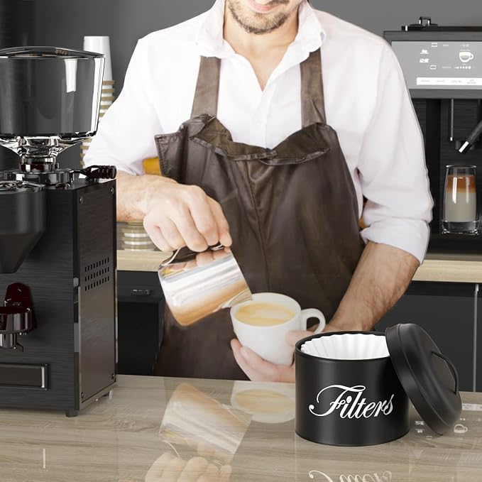 Coffee Filter Holder with Lid, Basket Storage Container - Image 5