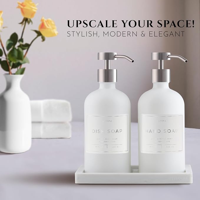 Glass Soap Dispenser Set of 2 - Image 2