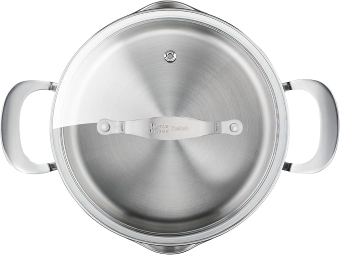 Jamie Oliver by T-fal Cook Smart 10-Piece Cookware Set, Uncoated Stainless Steel - Image 2