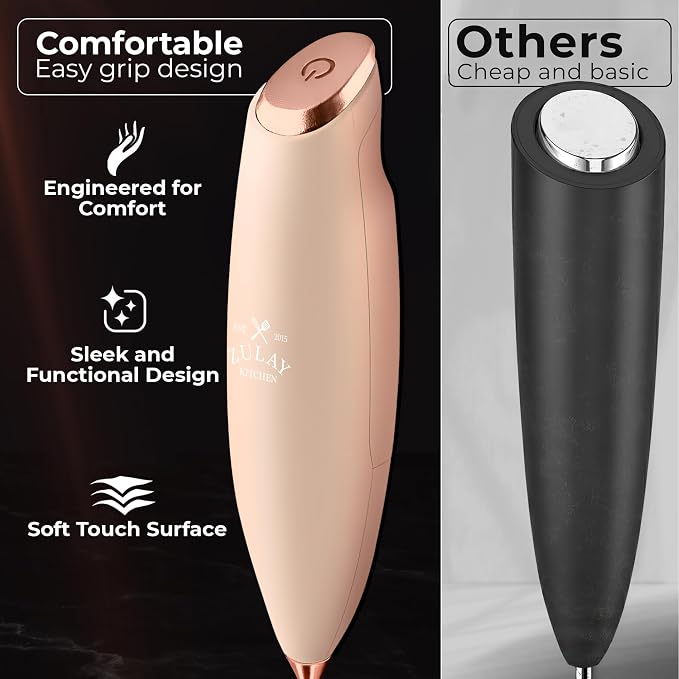 Zulay Kitchen Patented Tornado Triple Whisk Milk Frother - Image 4