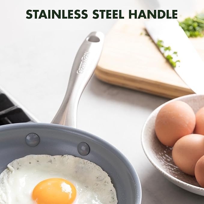 GreenPan Lima Hard Anodized 8" Frying Pan Skillet Nonstick, Ceramic Nonstick - Image 4