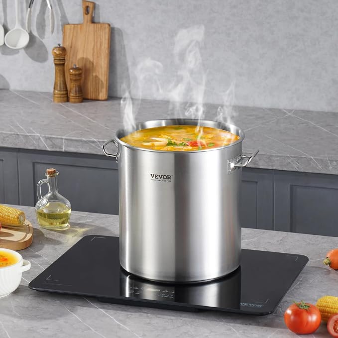 VEVOR Stainless Steel Stockpot, 53 Quart Large Cooking Pots, Cookware Sauce Pot - Image 8