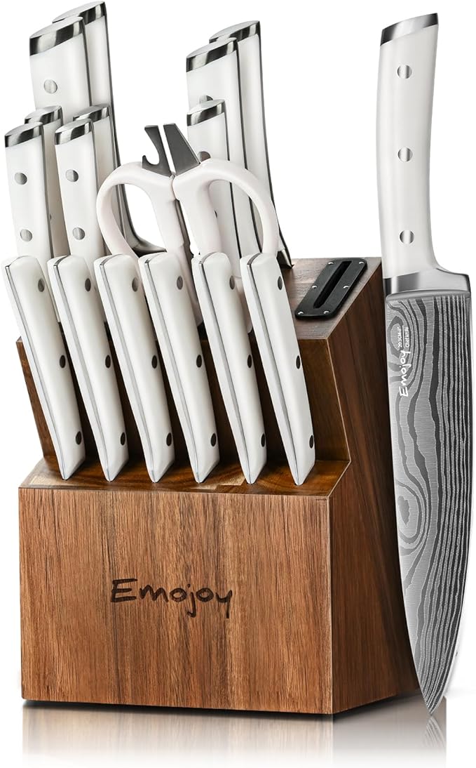 Knife Set, Emojoy 18-Pieces Kitchen Knife Set by EMOJOY