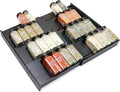 Bamboo Spice Drawer Organizer, Expandable 4 Tier Spice Rack by Thalomely