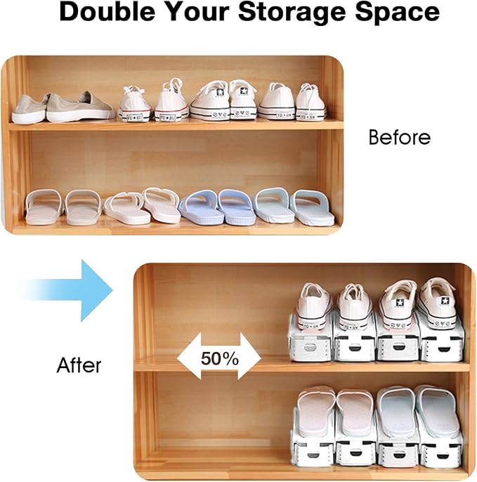 Neprock Shoes Organizer for Closet, Shoe Rack Organizador De Zapatos for Closet - Image 4