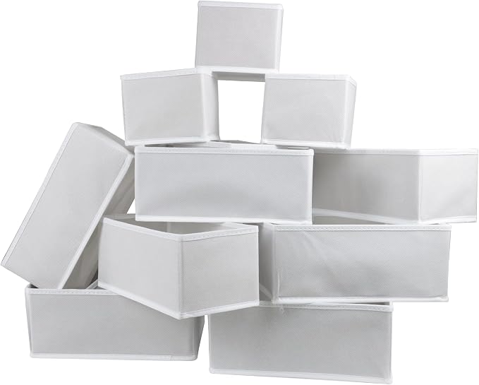 Fordonral 12 Pack Drawer Organizer Clothes, Foldable Fabric Dresser Organizer - Image 6