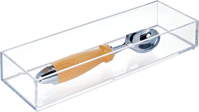 iDesign Clarity Plastic Drawer Organizer, Storage Container by iDesign