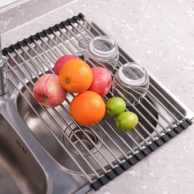 Seropy Roll Up Dish Drying Rack Over The Sink - Image 2