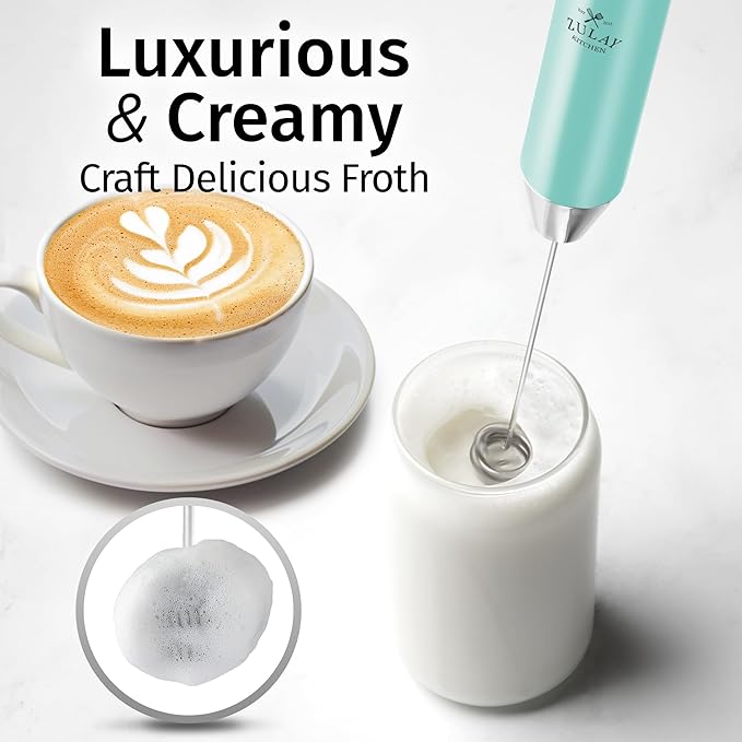 Zulay Kitchen Rechargeable Milk Frother Handheld Lux - Image 2