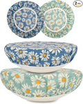 Reusable Bowl Covers for Bread Proofing（2 Large）- Cotton Beeswax Bowl Covers by Unknown