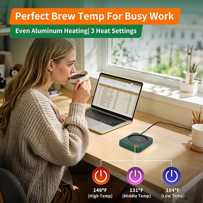 VOBAGA Coffee Mug Warmer for Desk - Image 3