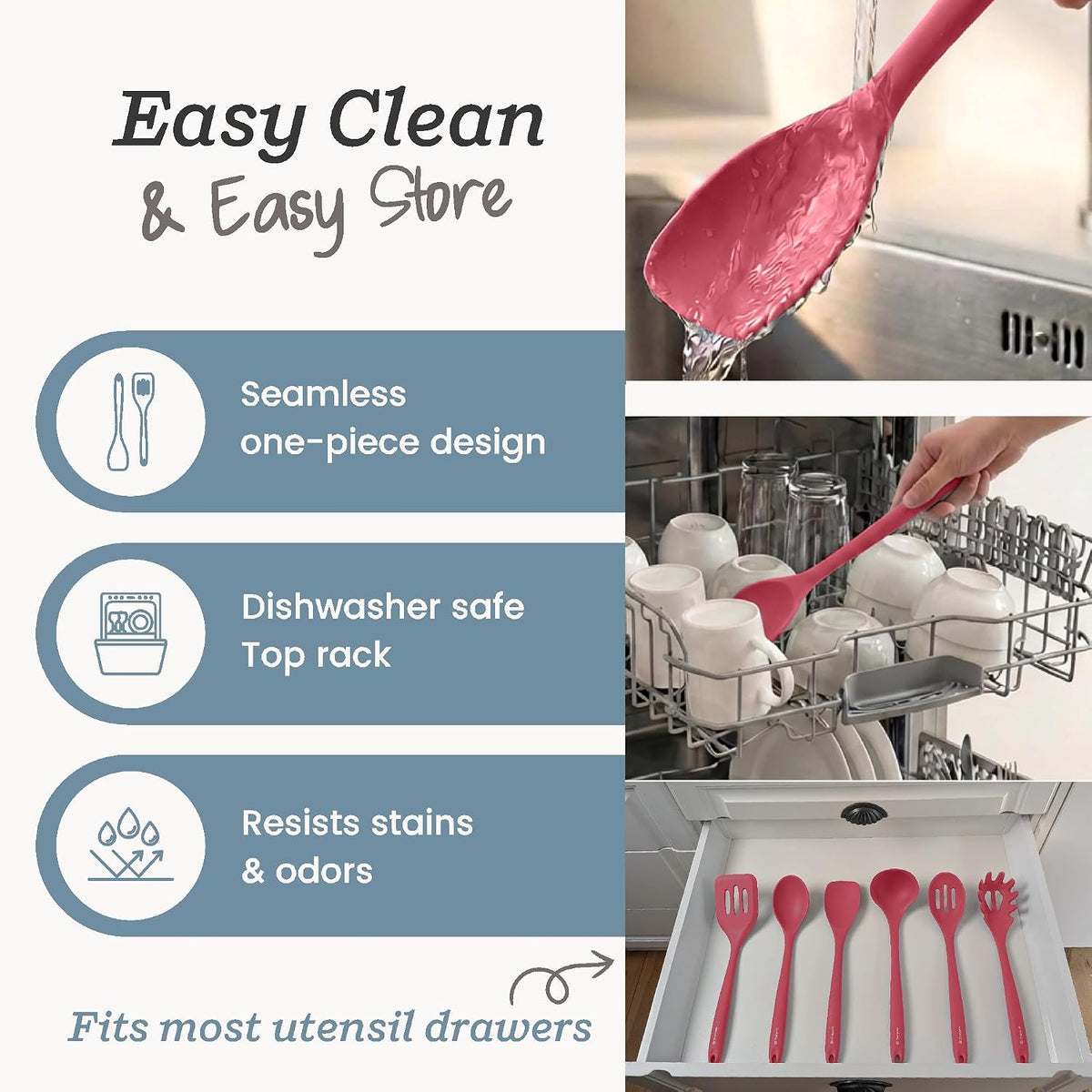 Starpack Like a Boss XL Silicone Cooking Utensils Set (6-Piece, 13.5")