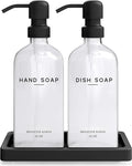 Glass Hand and Dish Soap Dispenser Set by Brighter Barns by BrighterBarns