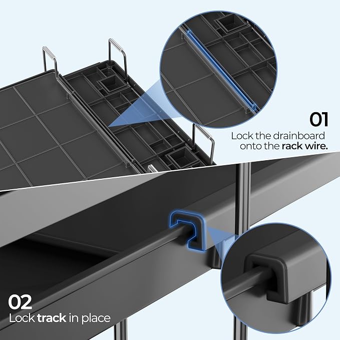 Large Dish Drying Rack, Expandable Dish Rack - Image 9