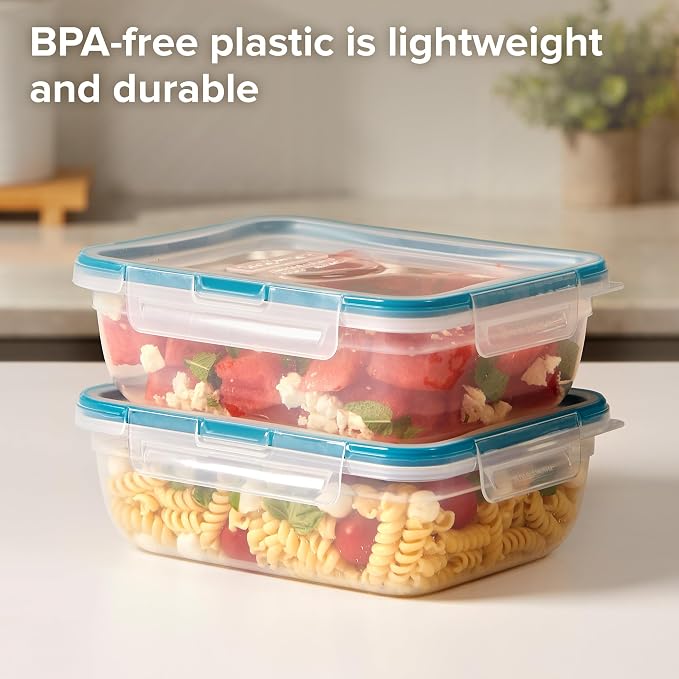 Snapware Plastic Total Solution 2-Pack Food Storage Containers Set, Leakproof & - Image 3
