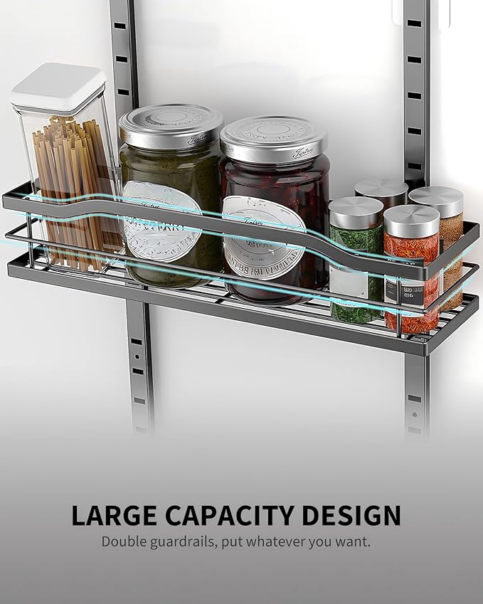 Moforoco White 9-Tier Over The Door Pantry Organizer, Pantry Organization And - Image 5