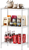 SINGAYE 3 Small Shelves Storage Shelf Wire Shelving Unit Metal Shelf Adjustable by SINGAYE