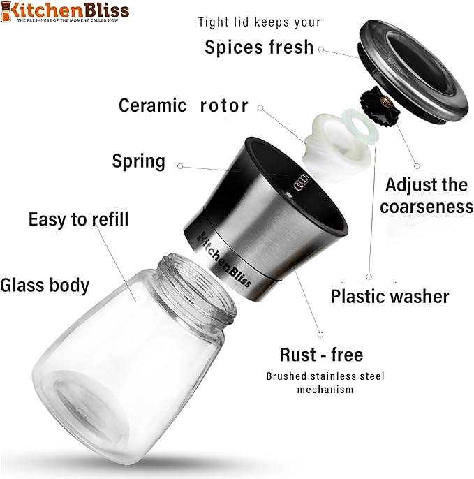 Professional Salt and Pepper Grinder – Premium Stainless Steel Salt and Pepper - Image 5