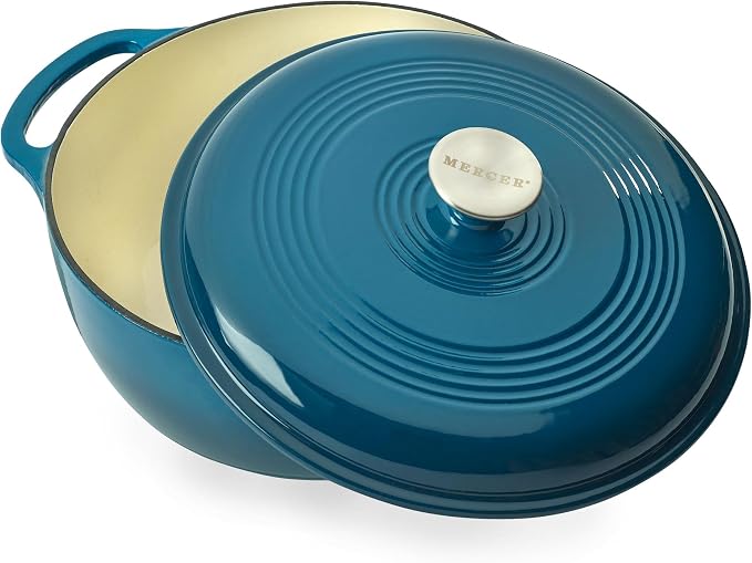 Mercer Culinary Enameled Cast Iron Round Dutch Oven, 6 qt. - Image 4