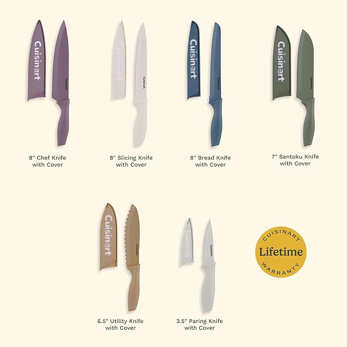 Cuisinart Advantage 12-Piece Kitchen Knife Set, Professional-Quality Nonstick - Image 4