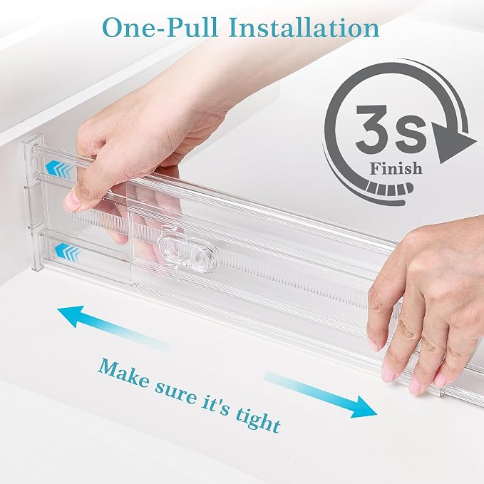Vtopmart 4 Pack 4" Regular Upgrade Drawer Dividers - Image 6