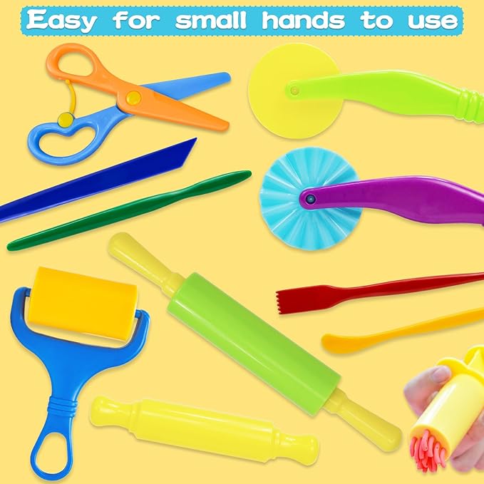 LCY WEDSHI Dough Tool Set, Dough Accessories Includes Animal Molds, Cutters - Image 5