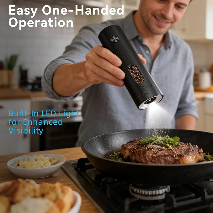 Electric Salt and Pepper Grinder Set - Image 8