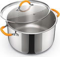 Ciwete Stainless Steel Stock Pot, 11 Quart Soup Pot by Ciwete