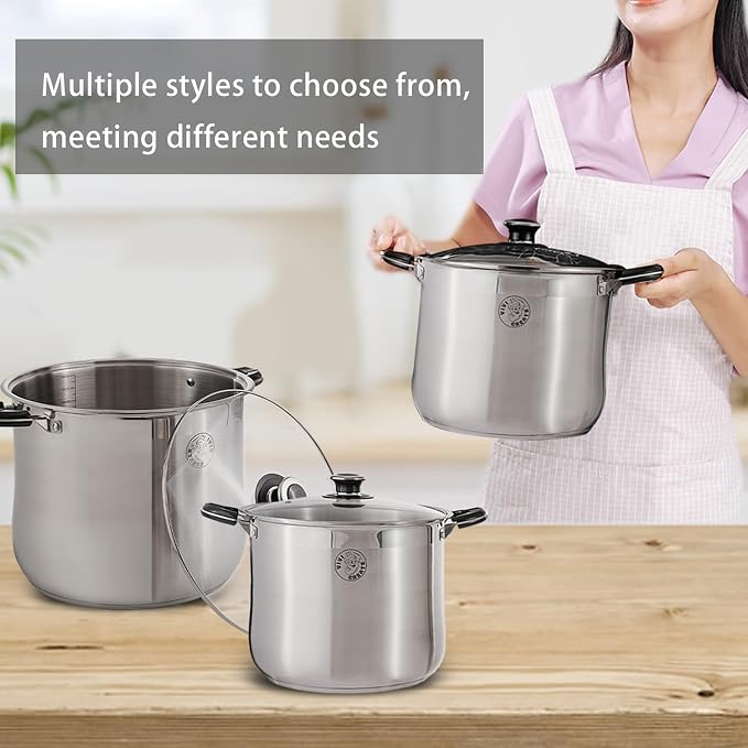 Vivicreate 22.5 Quart Stainless Steel Stock Pot - Image 6