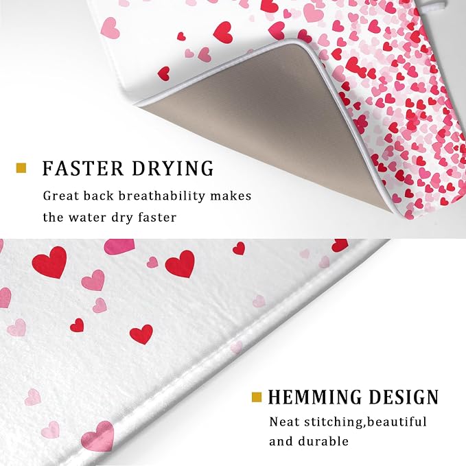 Valentine's Day Dish Drying Mat - Image 2
